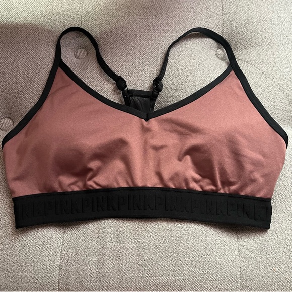 3 Victoria Secret Pink Ultimate Sports Bras- Size L - Picture 5 of 13